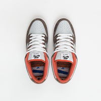 Nike SB x Crushed DC Dunk Low Pro Shoes in Olive Grey and Manta Orange and Rattan thumbnail