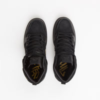 Nike SB x FAUST Dunk High Pro Shoes - Black / Black - Metallic Gold thumbnail