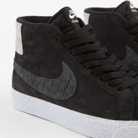 Nike SB x Gnarhunters Blazer Mid Shoes - Black / Black - White thumbnail
