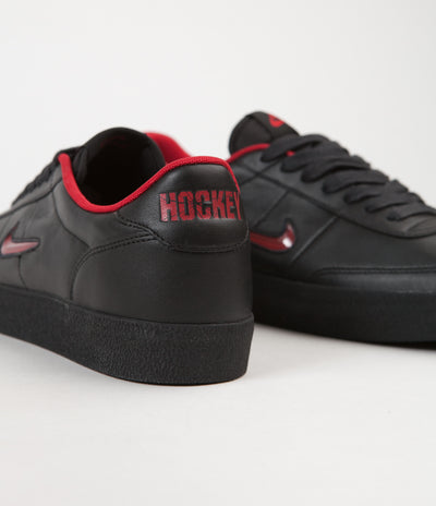 Nike SB x Hockey Killshot 2 QS Shoes - Black / Gym Red / Black
