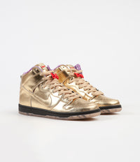 Nike SB x Humidity 'Trumpet' Dunk High QS Shoes   Metallic Gold