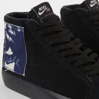 Nike SB x Isle Blazer Mid Shoes - Black / Black - Sail - Blue Void thumbnail