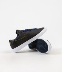 Nike SB x NBA Blazer Low Shoes - Black / Black Amarillo - Coast Flatspot