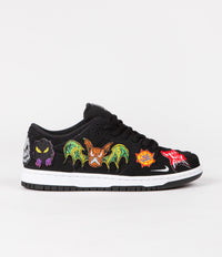 Nike SB x Neckface Dunk Low Pro Shoes in Black and White and Multicolour