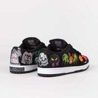 Nike SB x Neckface Dunk Low Pro Shoes in Black and White and Multicolour thumbnail