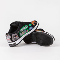 Nike SB x Neckface Dunk Low Pro Shoes - Black / White - Multicolour thumbnail