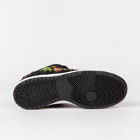 Nike SB x Neckface Dunk Low Pro Shoes in Black and White and Multicolour thumbnail