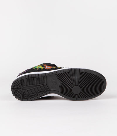 Nike SB x Neckface Dunk Low Pro Shoes in Black and White and Multicolour