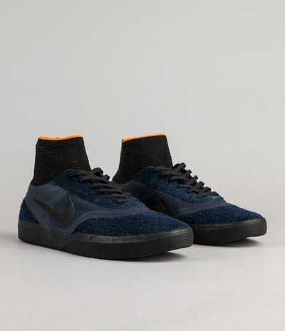 Nike SB x Numbers Koston 3 Hyperfeel Shoes - Obsidian / Black - Copper Flash