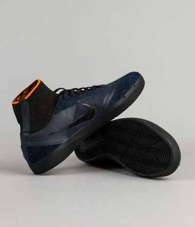 Nike SB x Numbers Koston 3 Hyperfeel Shoes - Obsidian / Black - Copper Flash