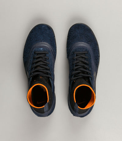 Nike SB x Numbers Koston 3 Hyperfeel Shoes - Obsidian / Black - Copper Flash