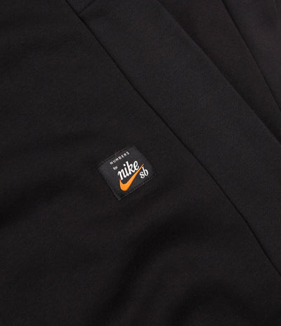 Nike SB x Numbers Icon Hooded Sweatshirt - Black / Vivid Orange