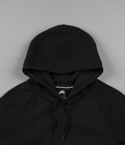 Nike SB x Numbers Icon Hooded Sweatshirt - Black / Vivid Orange