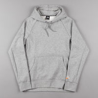Nike SB x Numbers Icon Hooded Sweatshirt - Dark Grey Heather / Vivid Orange thumbnail