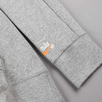 Nike SB x Numbers Icon Hooded Sweatshirt - Dark Grey Heather / Vivid Orange thumbnail