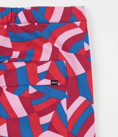 Nike SB x Parra Pants - Gym Red / Pink Rise / Military Blue