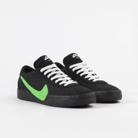 Nike SB x Poets Bruin Shoes - Black / Voltage Green - White thumbnail