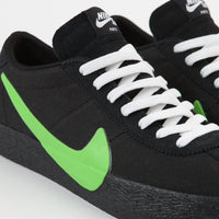 Nike SB x Poets Bruin Shoes - Black / Voltage Green - White thumbnail