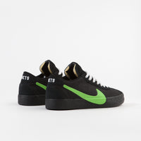 Nike SB x Poets Bruin Shoes - Black / Voltage Green - White thumbnail