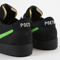 Nike SB x Poets Bruin Shoes - Black / Voltage Green - White thumbnail