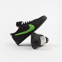 Nike SB x Poets Bruin Shoes - Black / Voltage Green - White thumbnail