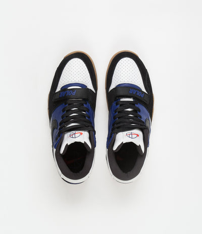Nike SB x Polar Air Trainer I Shoes - Black / Black / Deep Royal Blue - Summit White