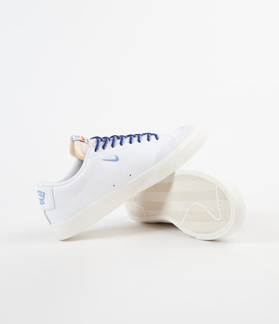 nike sb blazer low xt quartersnacks white