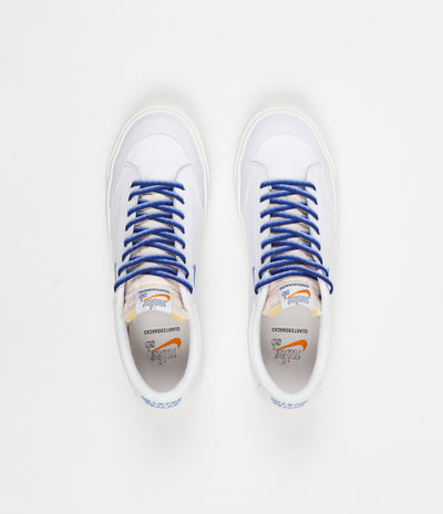 Nike SB x Quartersnacks Blazer Low XT Shoes - White / University Blue - Sail