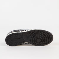 Nike SB x Quartersnacks Dunk Low OG Shoes in Black and White thumbnail