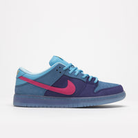 Nike SB x Run The Jewels Dunk Low Shoes in Deep Royal Blue and Active Pink and Blue Chill thumbnail
