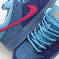 Nike SB x Run The Jewels Dunk Low Shoes in Deep Royal Blue and Active Pink and Blue Chill thumbnail