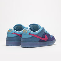 Nike SB x Run The Jewels Dunk Low Shoes in Deep Royal Blue and Active Pink and Blue Chill thumbnail