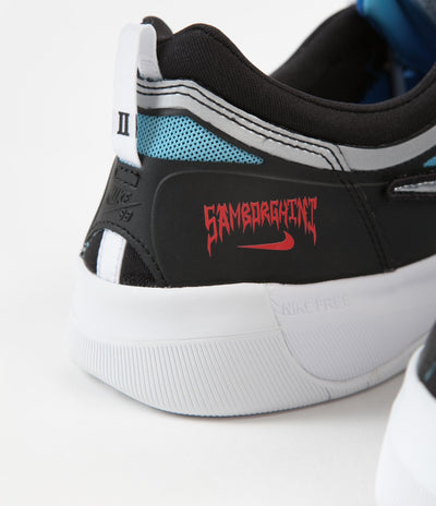 Nike SB x Samborghini Nyjah Free 2 Premium Shoes - Light Photo Blue / Metallic Silver - Game Royal