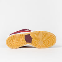 Nike SB x Skate Like A Girl Dunk Low Shoes in Dark Beetroot and Light Crimson and Light Bone thumbnail