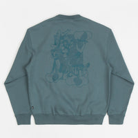 Nike SB x Skate Like A Girl Fleece Crewneck Sweatshirt - Mineral Slate / Dark Teal Green thumbnail