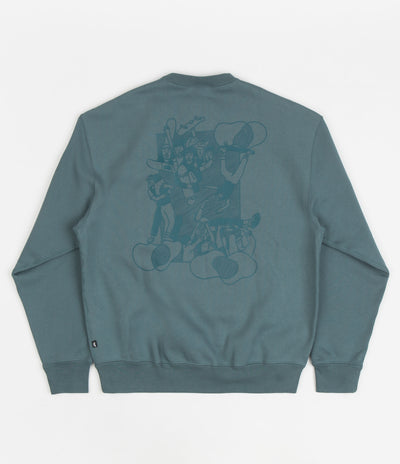 Nike SB x Skate Like A Girl Fleece Crewneck Sweatshirt - Mineral Slate / Dark Teal Green