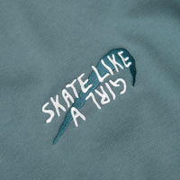Nike SB x Skate Like A Girl Fleece Crewneck Sweatshirt - Mineral Slate / Dark Teal Green thumbnail