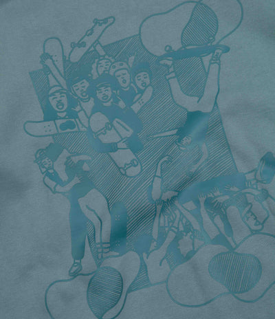 Nike SB x Skate Like A Girl Fleece Crewneck Sweatshirt - Mineral Slate / Dark Teal Green