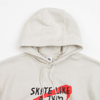 Nike SB x Skate Like A Girl Hoodie - Light Bone / Light Bone / Black / Light Crimson thumbnail
