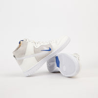 Nike SB x Soulland Dunk High Pro Shoes - Sail / Game Royal - White thumbnail