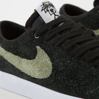 Nike SB x Stussy Blazer Low Shoes - Black / Palm Green thumbnail
