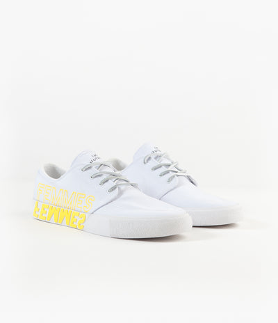 Nike SB x Violent Femmes Janoski Remastered Shoes - White / Clear - White - Tour Yellow