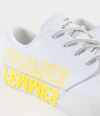Nike SB x Violent Femmes Janoski Remastered Shoes - White / Clear - White - Tour Yellow