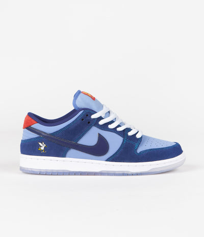 Nike SB x Why So Sad? Dunk Low Premium Shoes in Coastal Blue and Coastal Blue and Light Blue