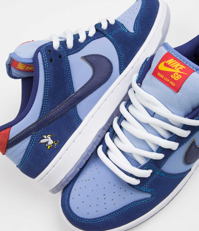 Nike SB x Why So Sad? Dunk Low Premium Shoes in Coastal Blue and Coastal Blue and Light Blue