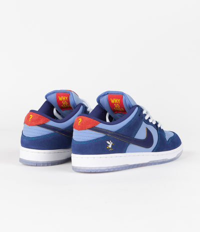 Nike SB x Why So Sad? Dunk Low Premium Shoes in Coastal Blue and Coastal Blue and Light Blue