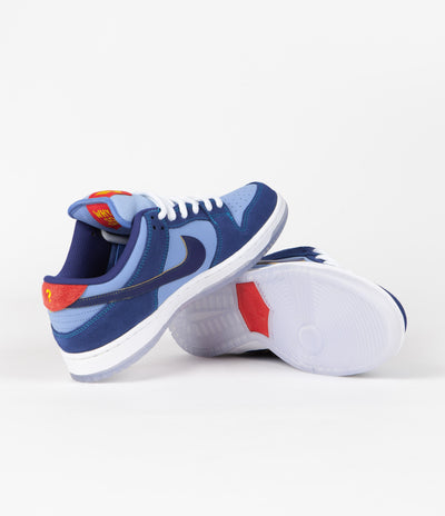 Nike SB x Why So Sad? Dunk Low Premium Shoes in Coastal Blue and Coastal Blue and Light Blue