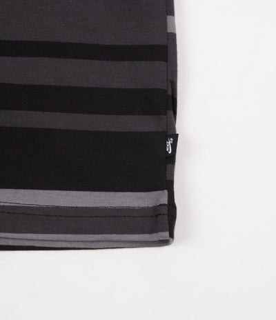 Nike SB YD Stripe T-Shirt - Black / Grey / Grey