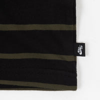 Nike SB YD Striped T-Shirt - Black / Cargo Khaki thumbnail