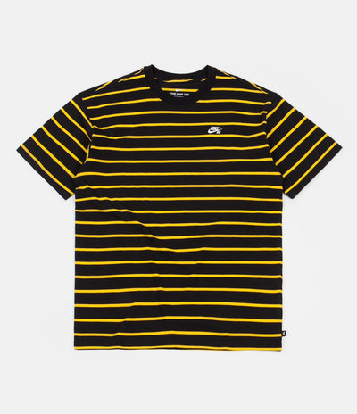 Nike SB YD Striped T-Shirt - Black / University Gold